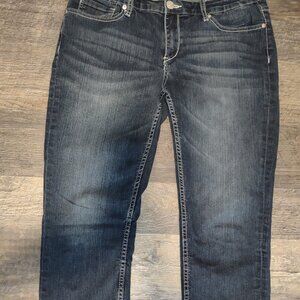 Cropped Blue Denim Jeans Size 10  by Seven7